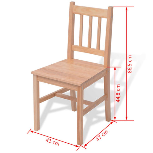 Maison Madeleine -  Seven Piece Dining Set Pinewood